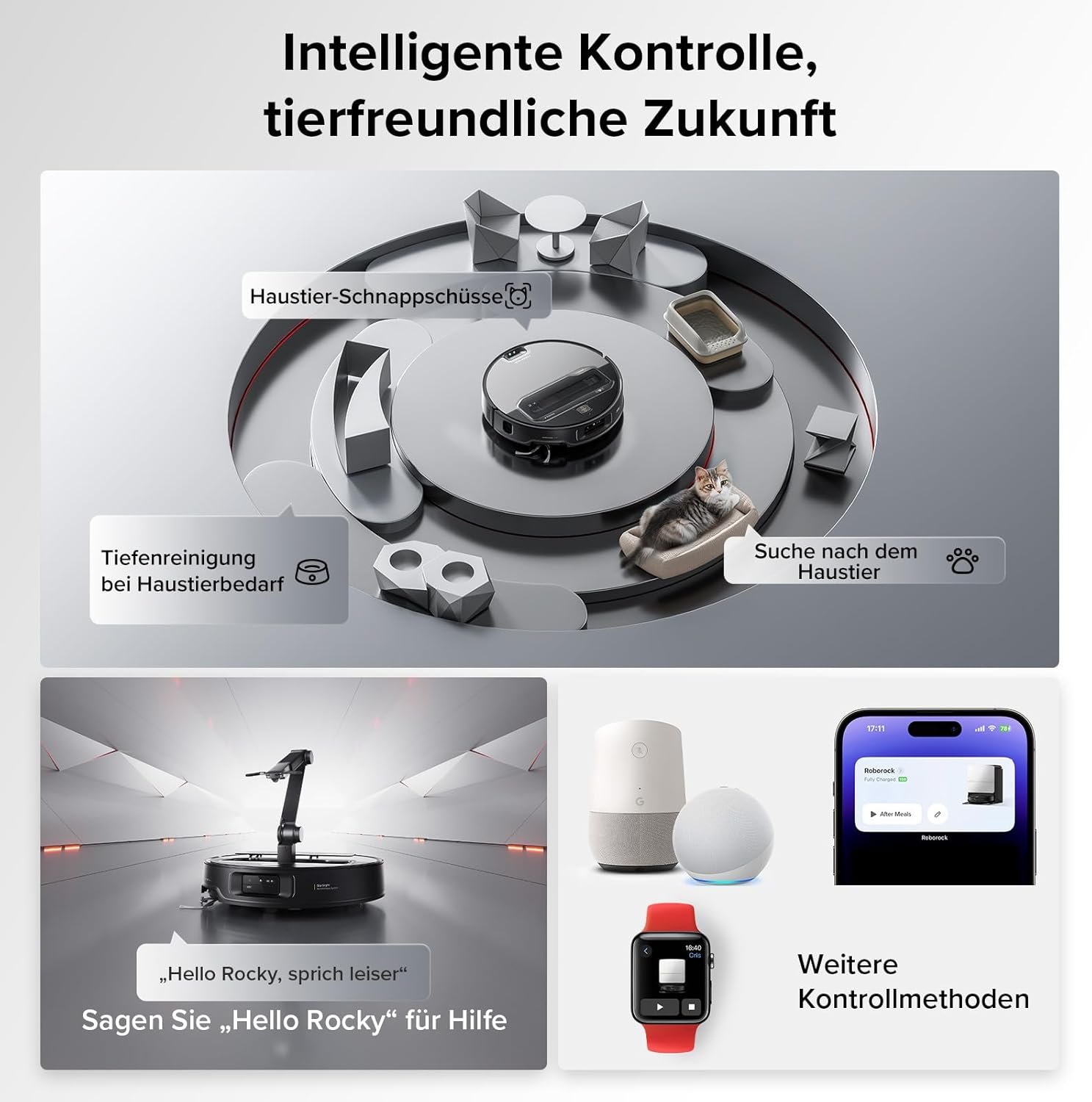 Der Roborock Saros Z70 intelligente Kontrolle