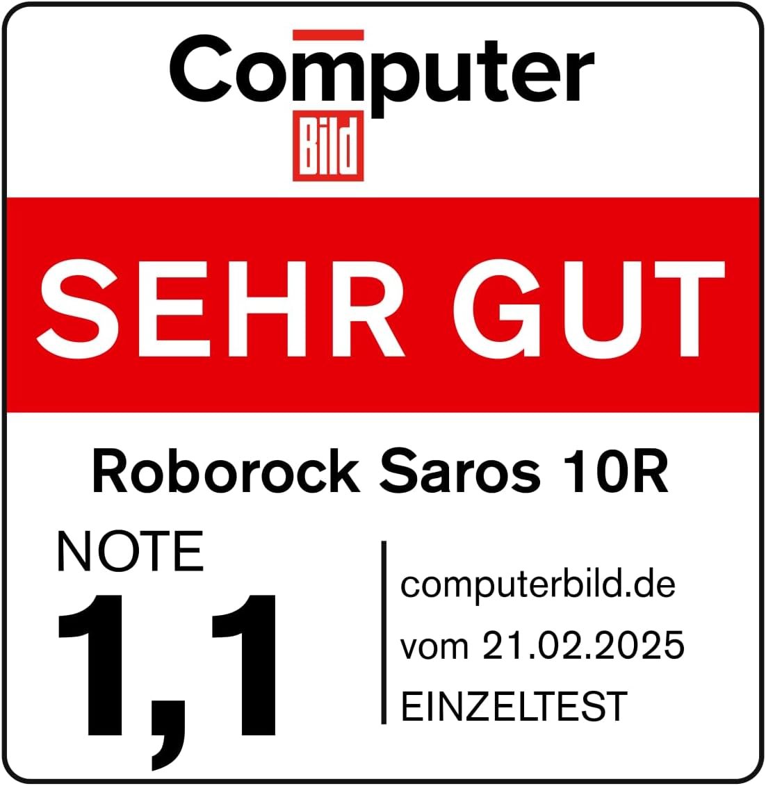 Roborock Saros 10R note 1