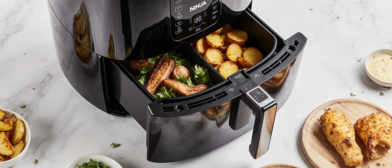 Knusprige Kartoffelspalten mit Ninja Foodi max dual 9L