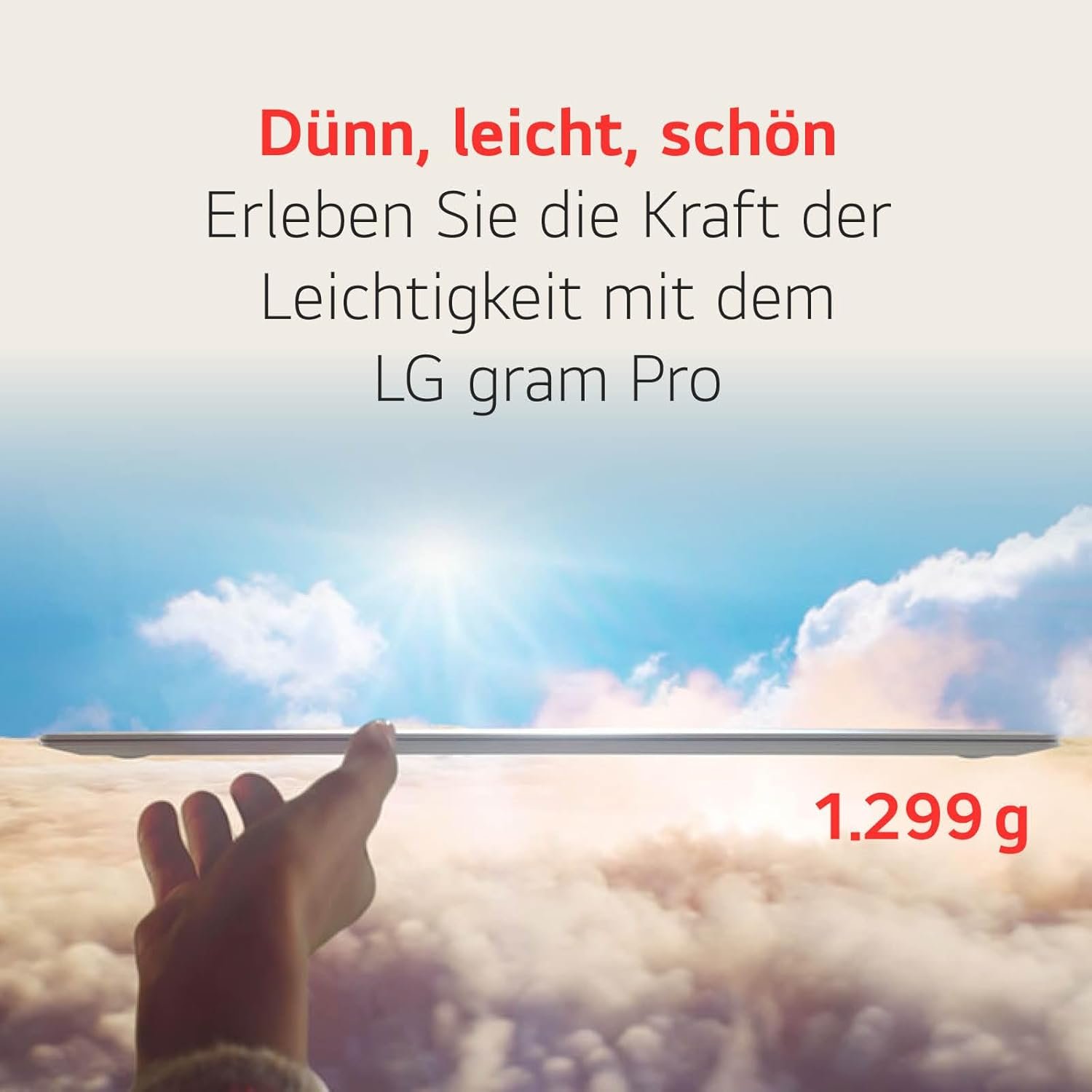 LG gram Pro Notebook leicht