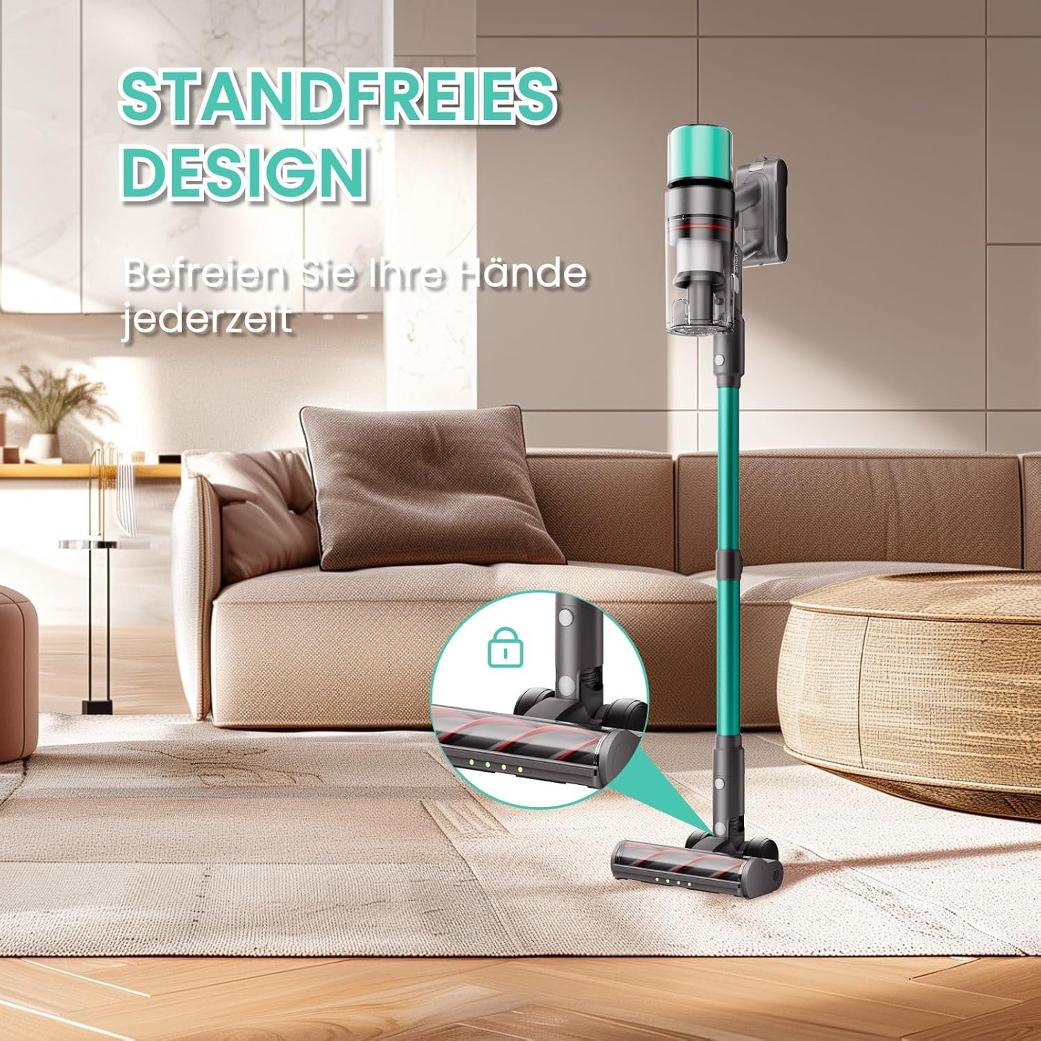 SmartAI V5 Akku Staubsauger, Design