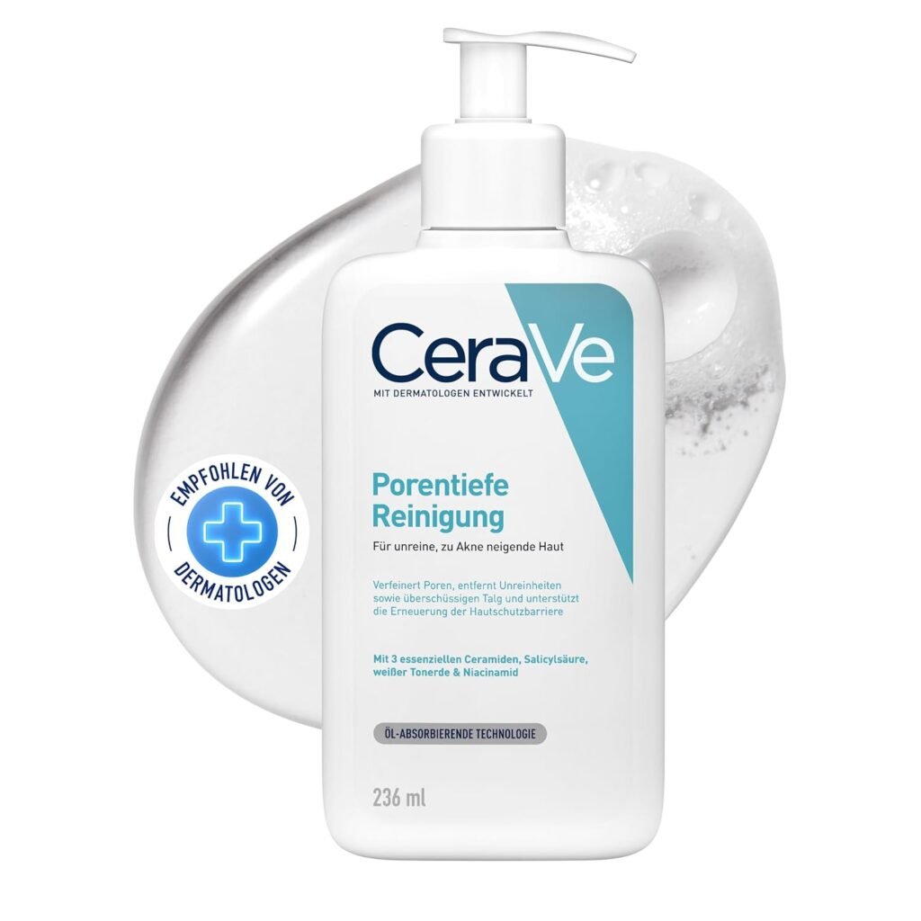 CeraVe porentiefe Reinigung Waschgel für das Gesicht gegen Pickel, 236 ml Bewertung